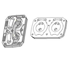 Brake valve: double cylinder va